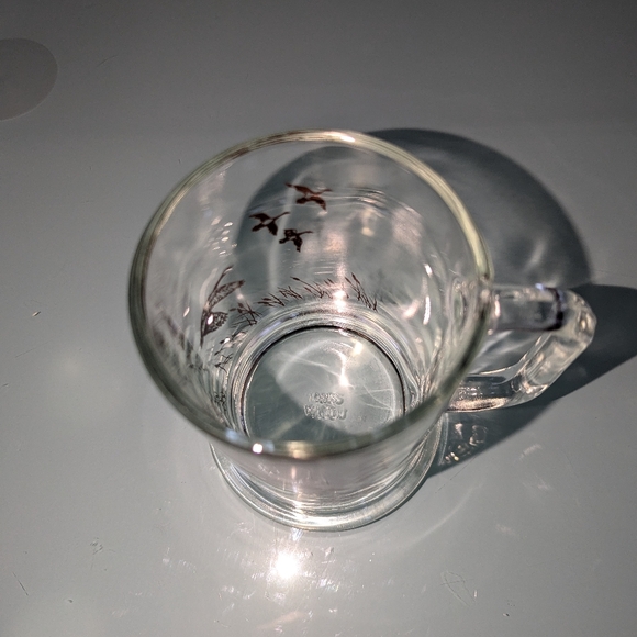 Vintage 1982 Avon Flying Canadian Geese Beer Mug Glass - Picture 3 of 4